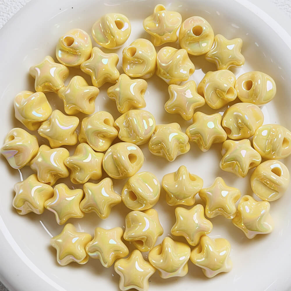 Acrylic Aurora Mermaid Cute Star Beads Mix Colors for DIY