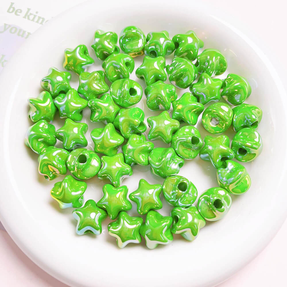 Acrylic Aurora Mermaid Cute Star Beads Mix Colors for DIY