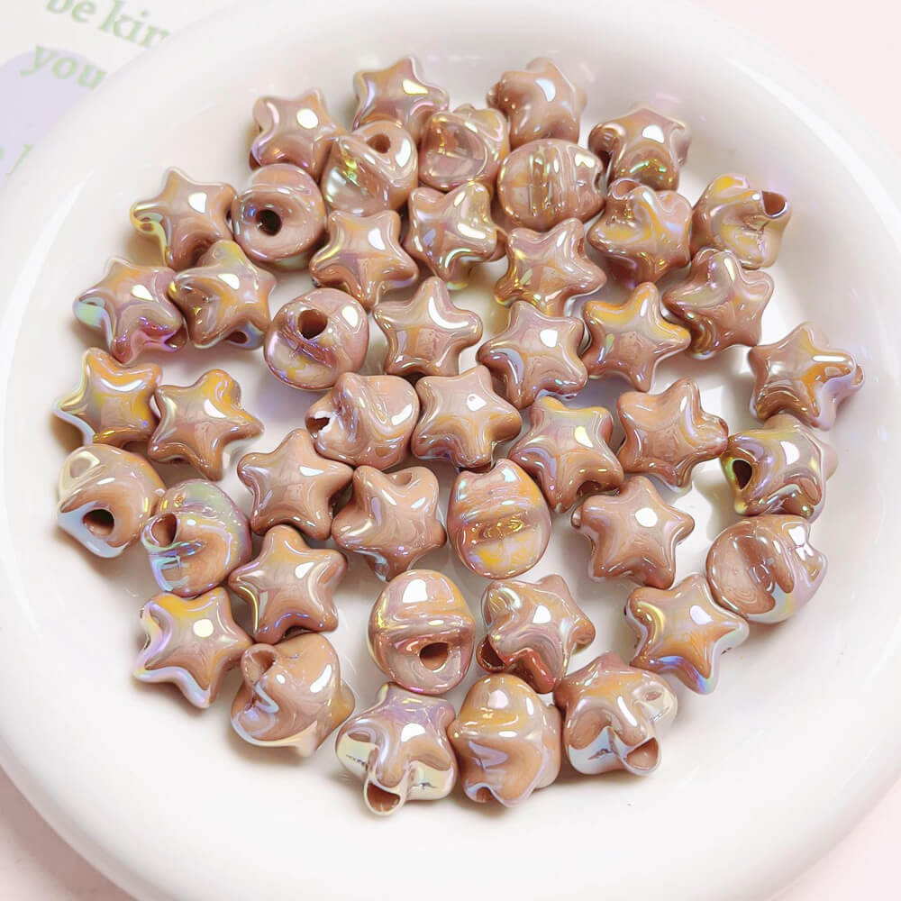 Acrylic Aurora Mermaid Cute Star Beads Mix Colors for DIY