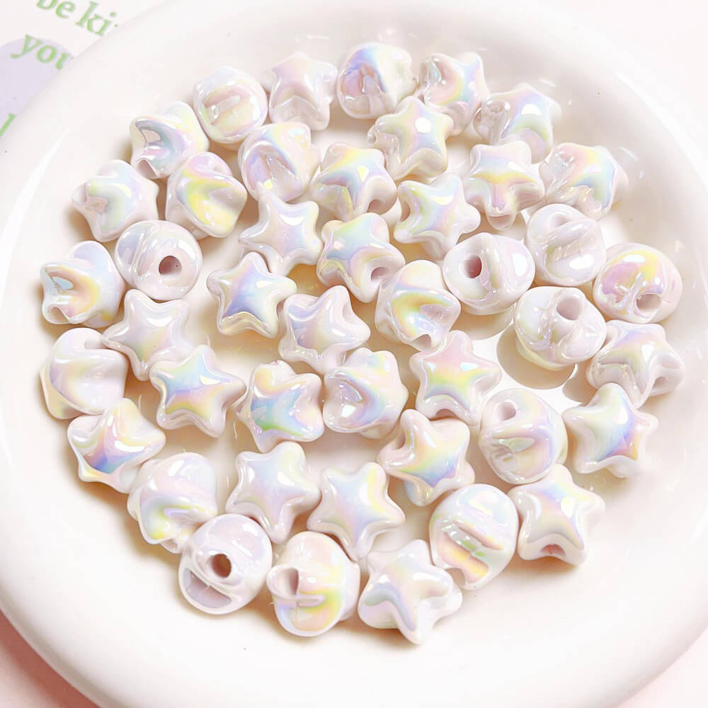 Acrylic Aurora Mermaid Cute Star Beads Mix Colors for DIY