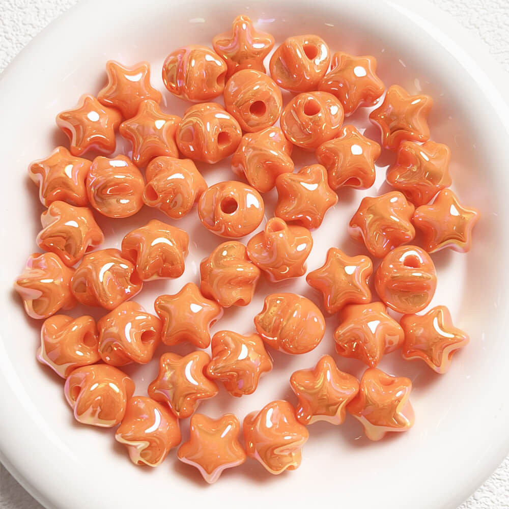 Acrylic Aurora Mermaid Cute Star Beads Mix Colors for DIY
