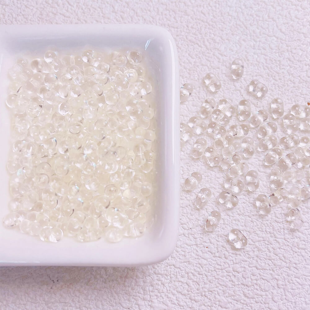 1000 Pieces Clear Acrylic Loose Beads for DIY Beaded Jewelry