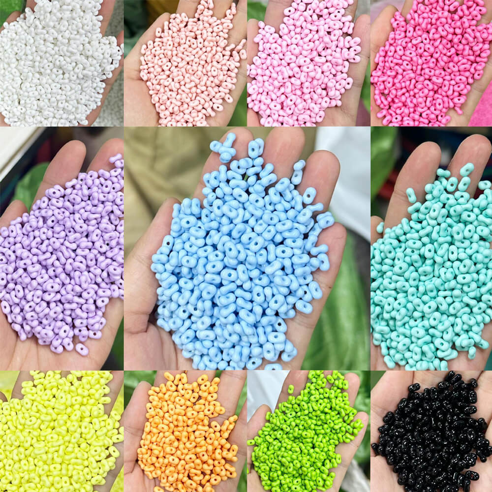 1000 Pieces Candy Color Acrylic Loose Beads for DIY Beaded Jewelry
