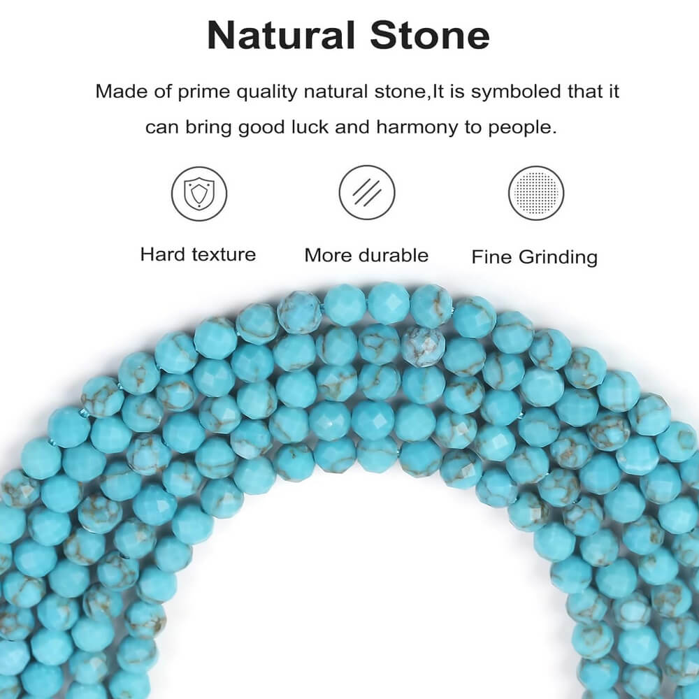 Faceted Round Gemstone Micro Laser Cut Healing Crystal Loose Beads