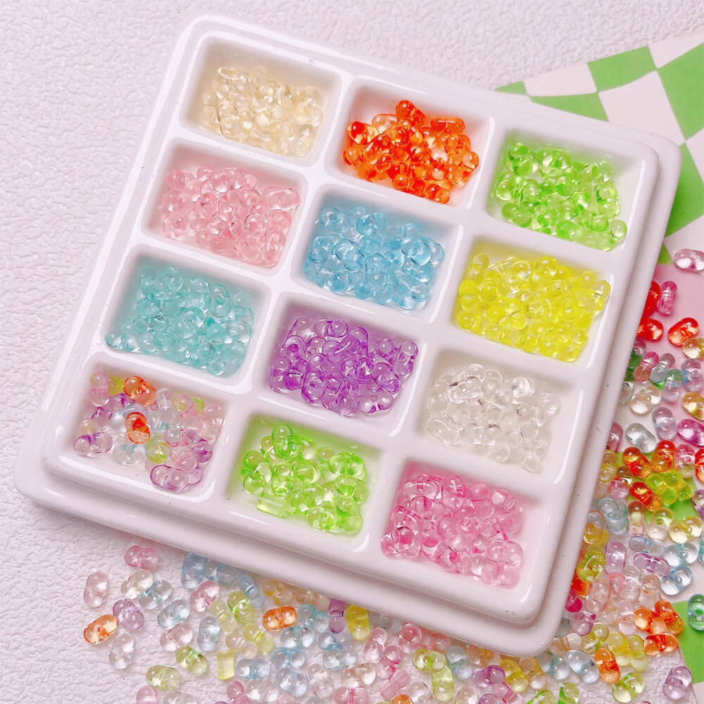 1000 Pieces Candy Color Acrylic Loose Beads for DIY Beaded Jewelry