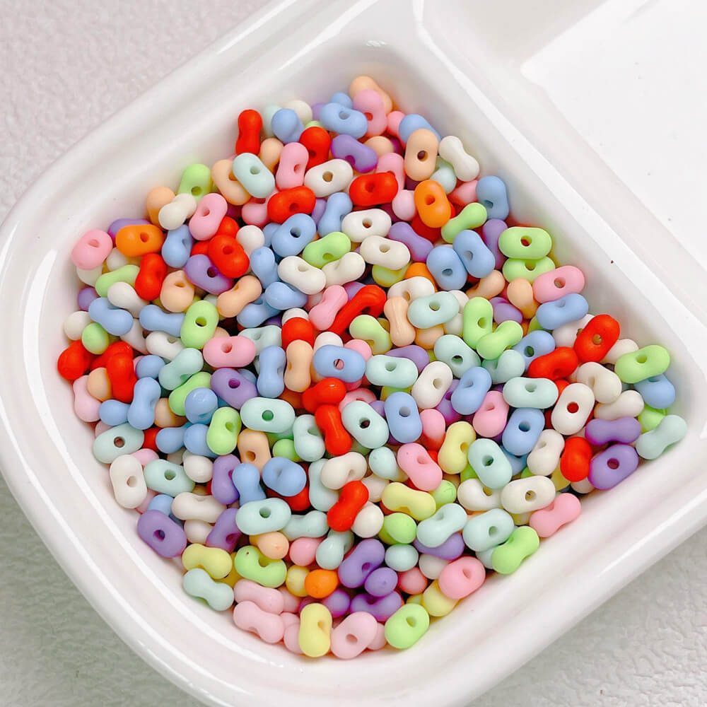 1000 Pieces Candy Color Acrylic Loose Beads for DIY Beaded Jewelry
