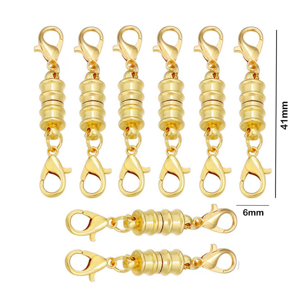Double Magnetic Necklace Clasps and Closures Bracelet Extender Converters for Jewelry