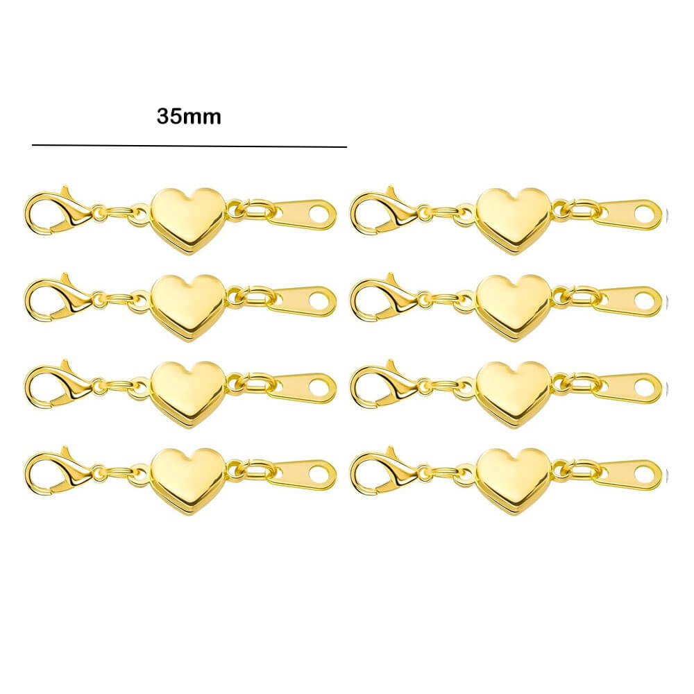 Double Magnetic Necklace Clasps and Closures Bracelet Extender Converters for Jewelry