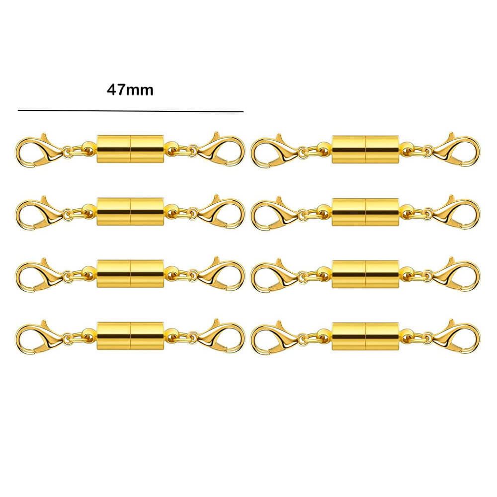 Double Magnetic Necklace Clasps and Closures Bracelet Extender Converters for Jewelry