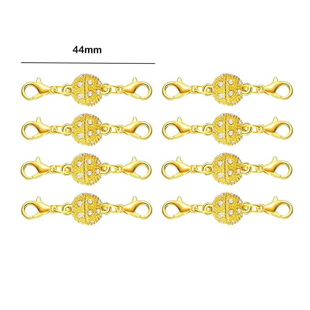 Double Magnetic Necklace Clasps and Closures Bracelet Extender Converters for Jewelry