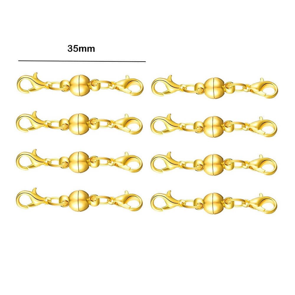 Double Magnetic Necklace Clasps and Closures Bracelet Extender Converters for Jewelry
