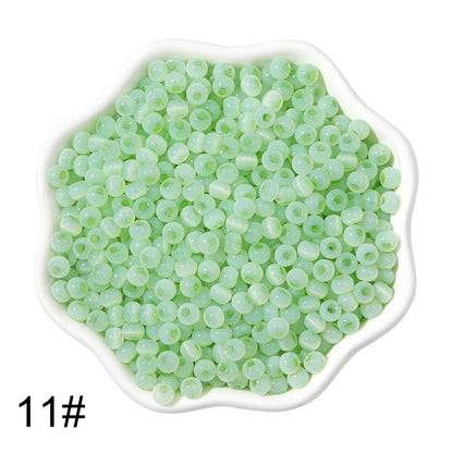 1500 PCS 4mm Glass Seed Beads Colorful Pony Beads Bulk
