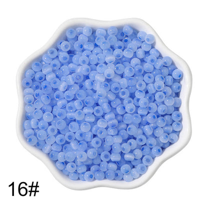 1500 PCS 4mm Glass Seed Beads Colorful Pony Beads Bulk