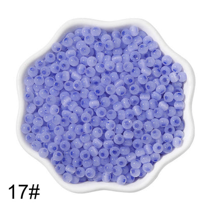 1500 PCS 4mm Glass Seed Beads Colorful Pony Beads Bulk
