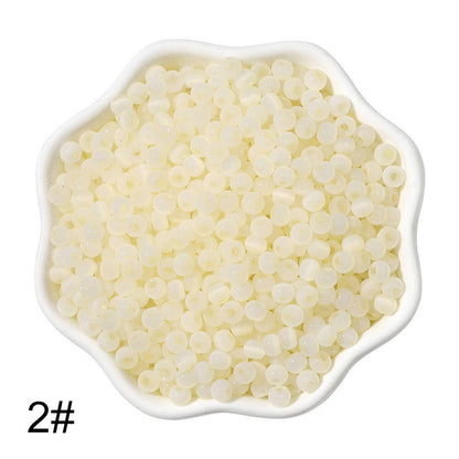 1500 PCS 4mm Glass Seed Beads Colorful Pony Beads Bulk