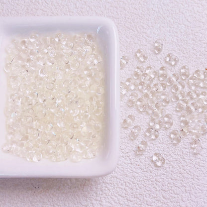 1000 Pieces Clear Acrylic Loose Beads for DIY Beaded Jewelry