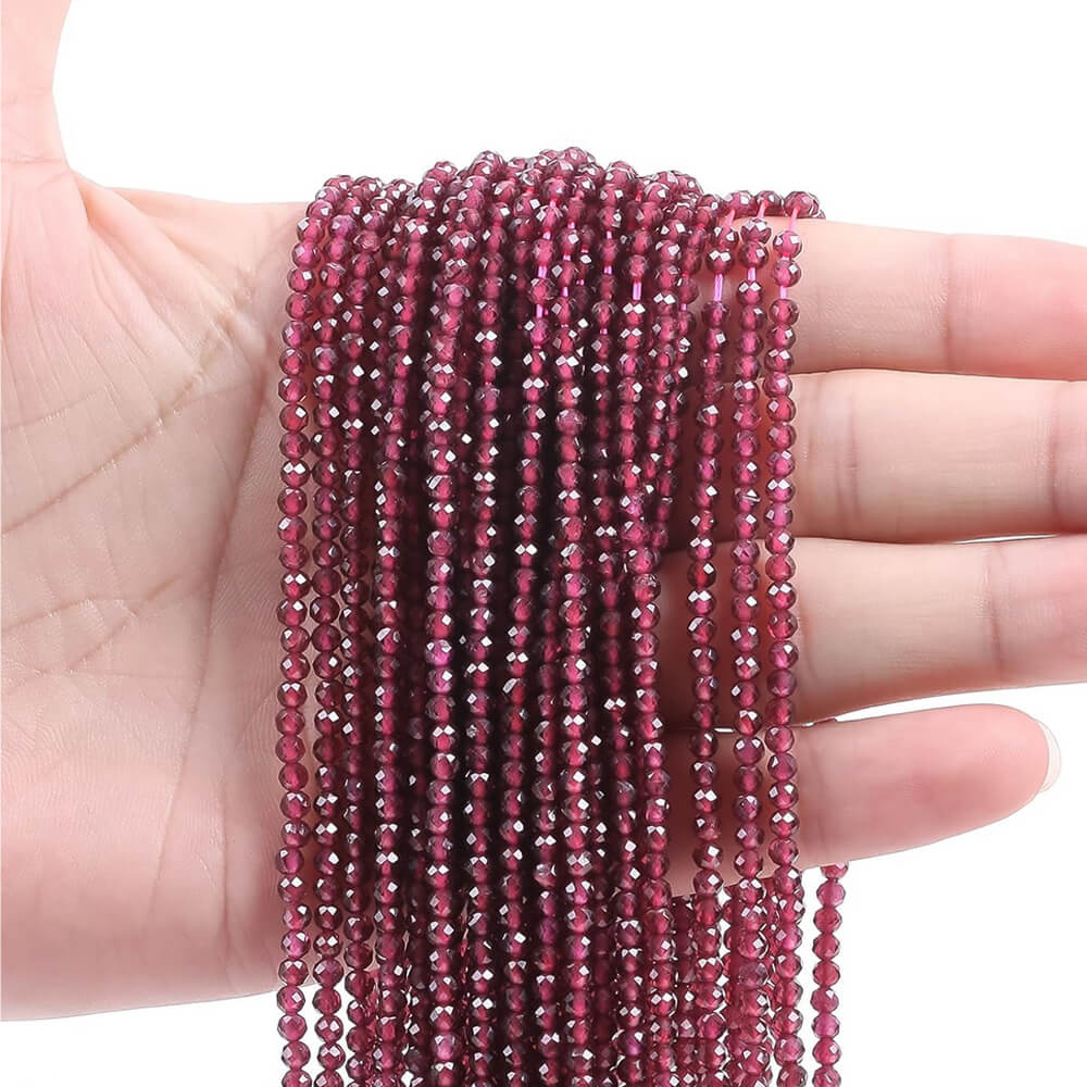 Faceted Round Gemstone Micro Laser Cut Healing Crystal Loose Beads