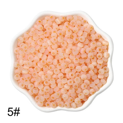 1500 PCS 4mm Glass Seed Beads Colorful Pony Beads Bulk