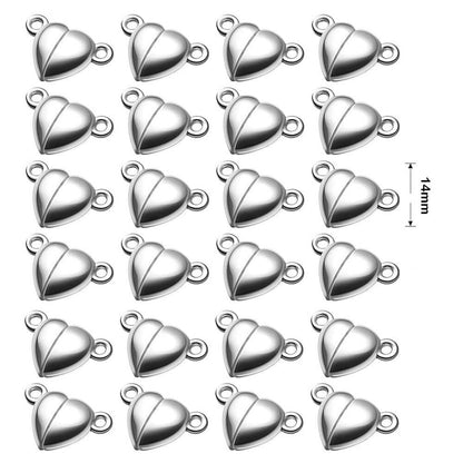 Double Magnetic Necklace Clasps and Closures Bracelet Extender Converters for Jewelry