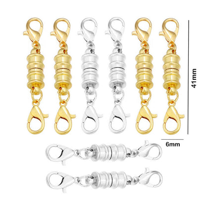 Double Magnetic Necklace Clasps and Closures Bracelet Extender Converters for Jewelry