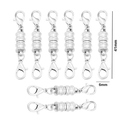 Double Magnetic Necklace Clasps and Closures Bracelet Extender Converters for Jewelry