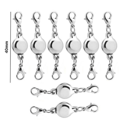 Double Magnetic Necklace Clasps and Closures Bracelet Extender Converters for Jewelry