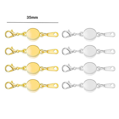 Double Magnetic Necklace Clasps and Closures Bracelet Extender Converters for Jewelry
