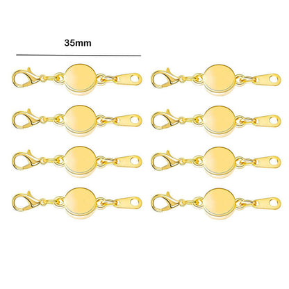 Double Magnetic Necklace Clasps and Closures Bracelet Extender Converters for Jewelry