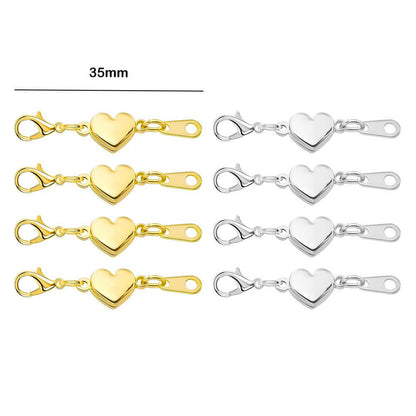 Double Magnetic Necklace Clasps and Closures Bracelet Extender Converters for Jewelry