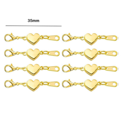 Double Magnetic Necklace Clasps and Closures Bracelet Extender Converters for Jewelry