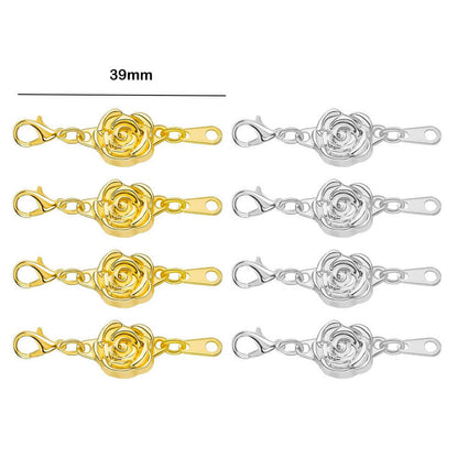 Double Magnetic Necklace Clasps and Closures Bracelet Extender Converters for Jewelry