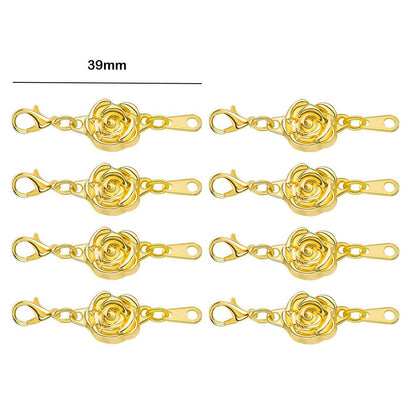 Double Magnetic Necklace Clasps and Closures Bracelet Extender Converters for Jewelry