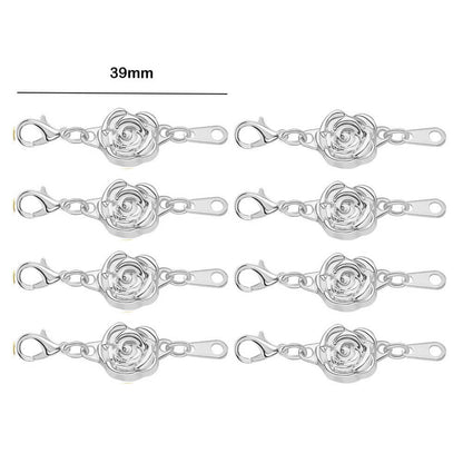 Double Magnetic Necklace Clasps and Closures Bracelet Extender Converters for Jewelry