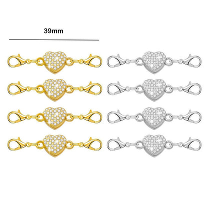 Double Magnetic Necklace Clasps and Closures Bracelet Extender Converters for Jewelry