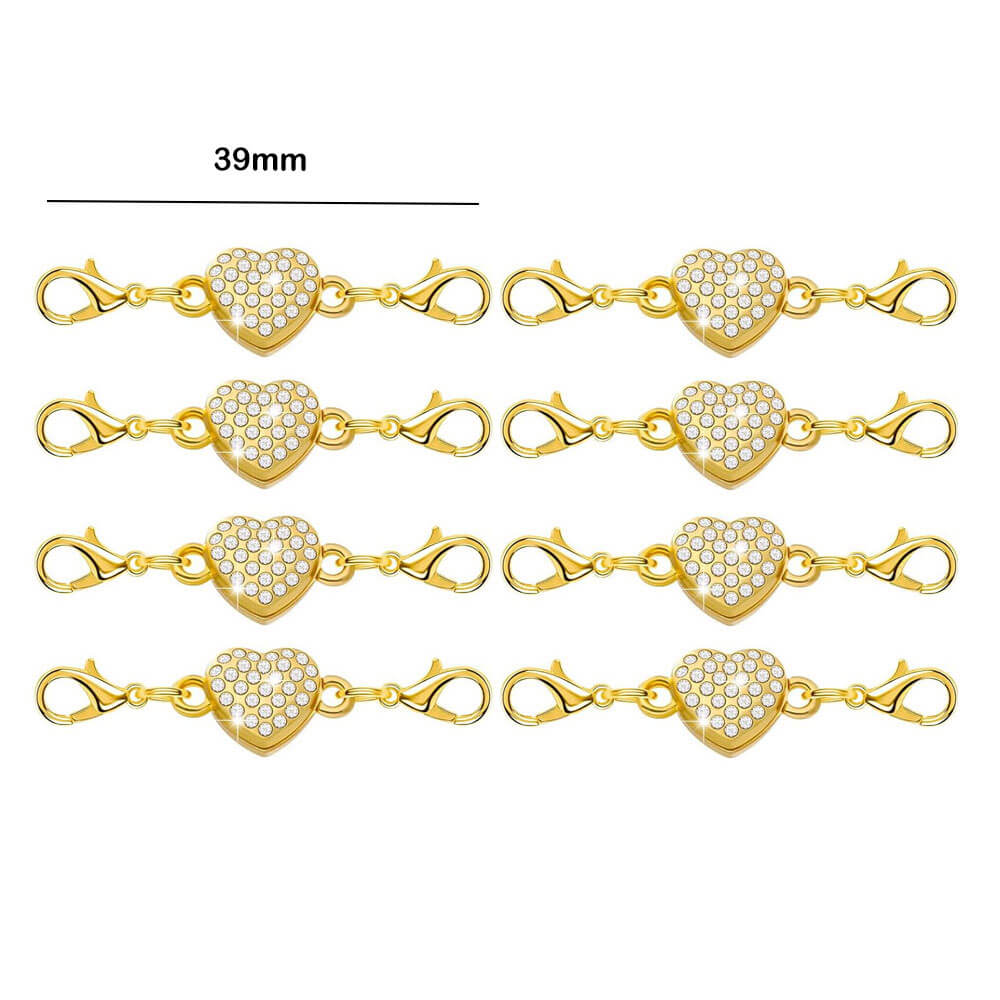 Double Magnetic Necklace Clasps and Closures Bracelet Extender Converters for Jewelry