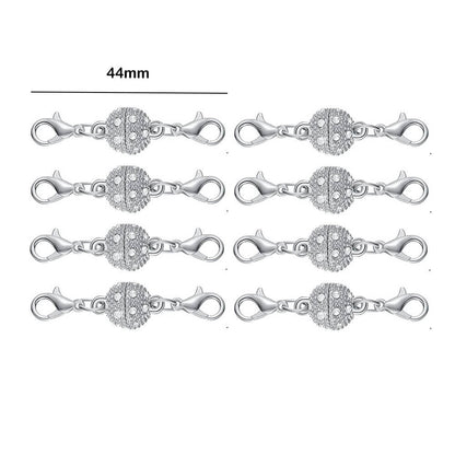 Double Magnetic Necklace Clasps and Closures Bracelet Extender Converters for Jewelry