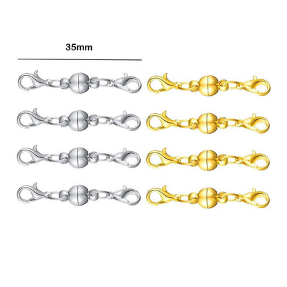 Double Magnetic Necklace Clasps and Closures Bracelet Extender Converters for Jewelry