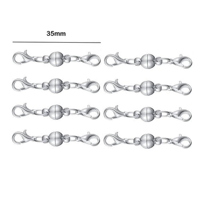 Double Magnetic Necklace Clasps and Closures Bracelet Extender Converters for Jewelry